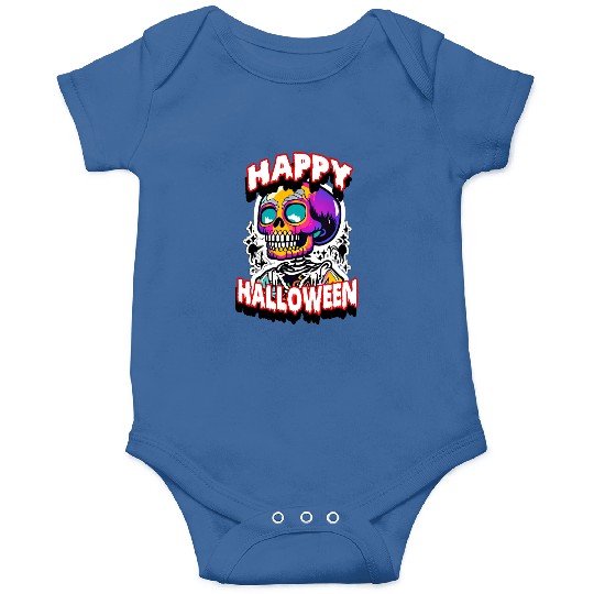 Graffiti Skulls: Happy Halloween Spooktacular Onesies