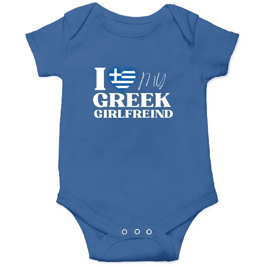 I Love My Greek Girlfriend Multi Nationality Onesies