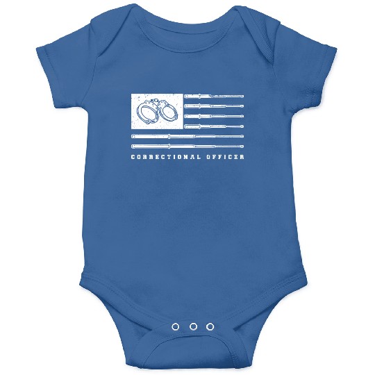 USA Flag correctional officer Onesies