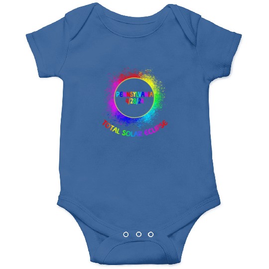 Total Solar Eclipse Pennsylvania 4/28/24 Kids Onesies