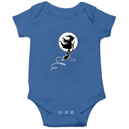 Witch Wizard Broom Halloween Onesies
