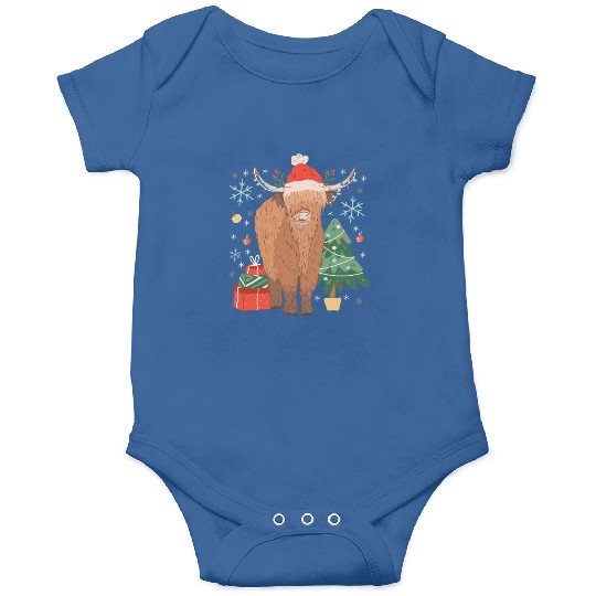 Scottish Highland Cow Christmas Costume Onesies