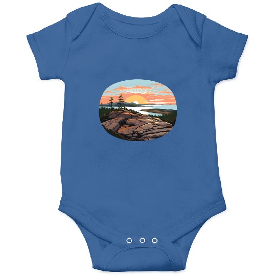 Cadillac Mountain Sunrise Onesies
