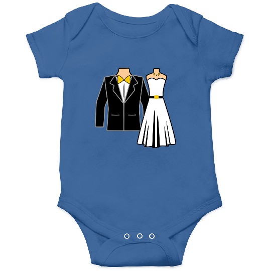 Wedding clothes bride groom Onesies
