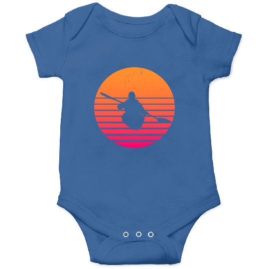 Kayaking Retro Canoeing Sailing Boat Onesies