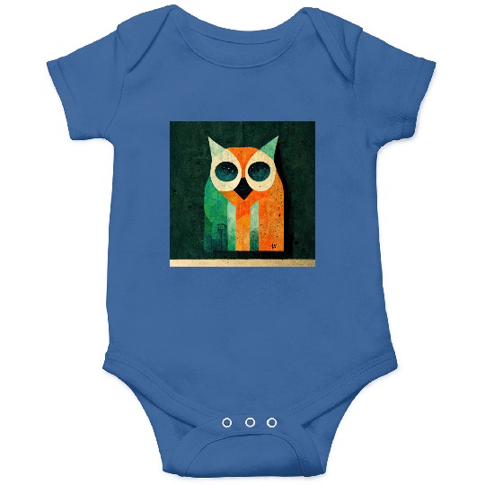 Mod Owl: Drippy Color Owl Onesies