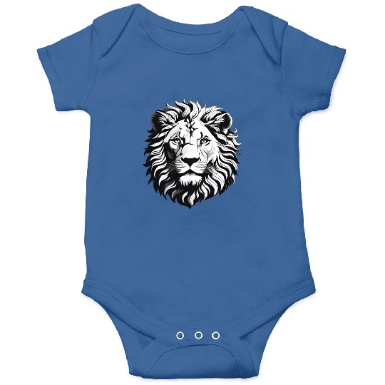 Black and white Lion Onesies