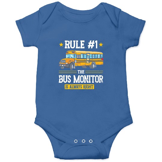 School Bus Aide Back To School Bus Monitor Onesies
