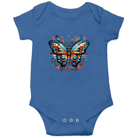 Aztec Butterfly Rainbow Butterfly Women’s Onesies
