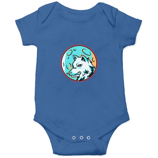 white wolf Onesies