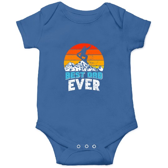 Snowboarder Best Dad Ever Snowboarding Freestyle Onesies
