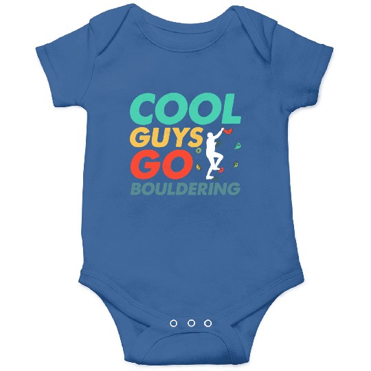 Cool Guys Go Bouldering Climbing Boulder Onesies