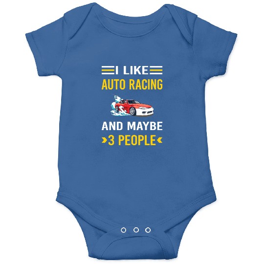 3 People Auto Racing Automotive Autosport Onesies