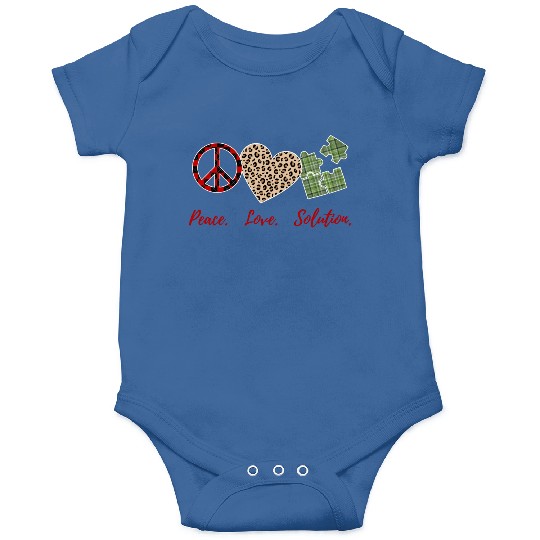 peace love solution Onesies