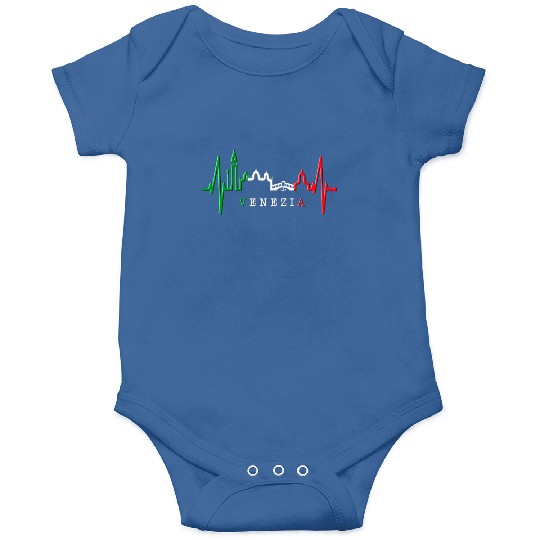 Venice Skyline Italy Heartbeat Italia Love Venezia Onesies