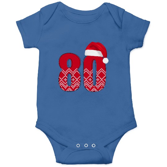 80th Birthday - Congratulations Number Eighty! Onesies