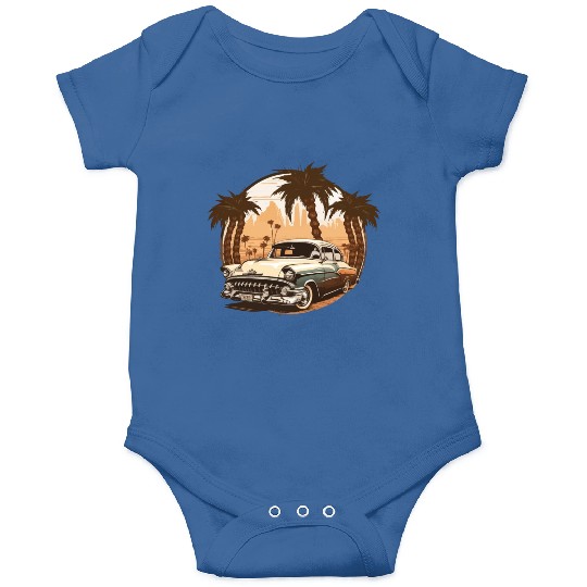 vintage classic car Onesies