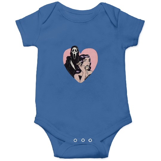 ghostface phone call love heart Onesies