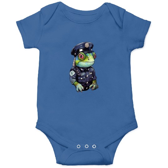 Chameleon policewoman Onesies