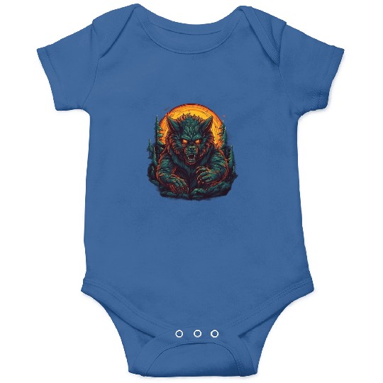 A mythical creature Werewolf Onesies