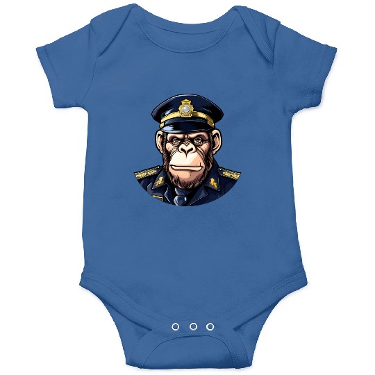 Chimpanzee policeman Onesies