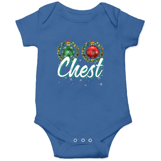 Chest Nuts Christmas Couple Funny Matching Onesies