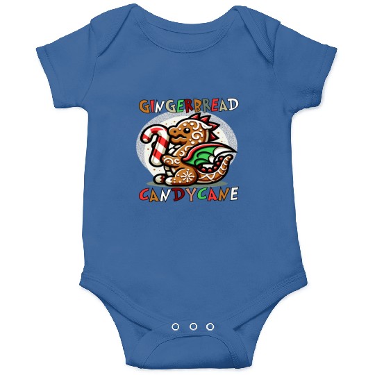 Gingerbread & Candy Cane - A Gingerbread Dragon Onesies