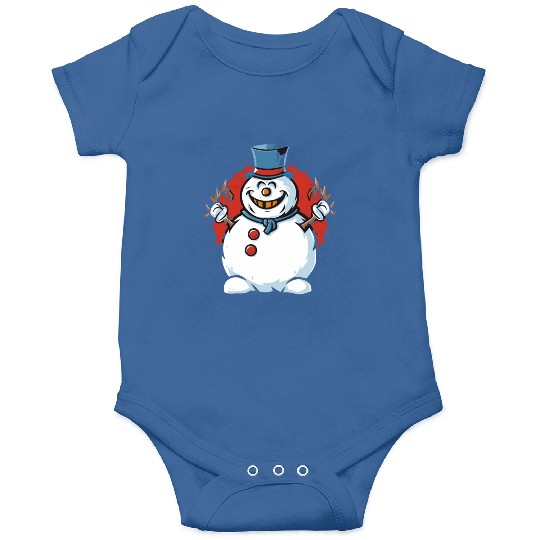 frosty snowman creepy Onesies