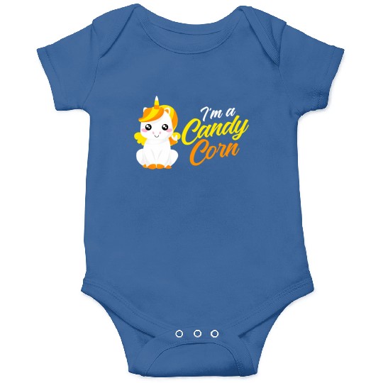 Unicorn Candy Corn Candycorn Halloween Onesies