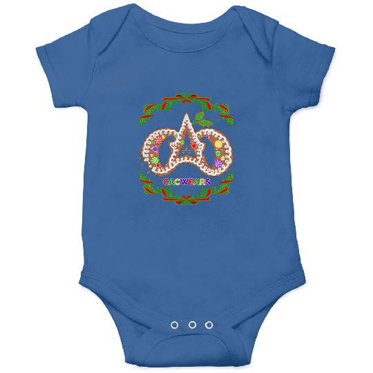 Christmas Bakery Gingerbread Cookie Pastry Logo Onesies