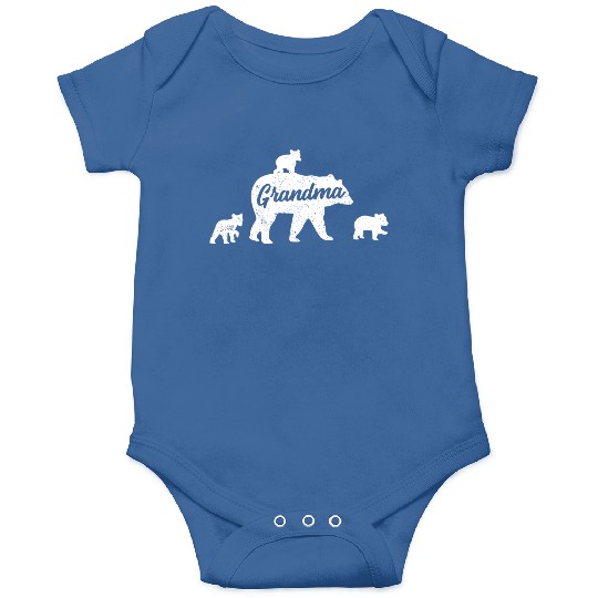 Grandma Bear 3 Cubs Mother'S Day Onesies