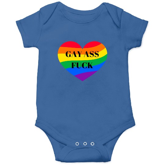 Rainbow Heart Gay Onesies