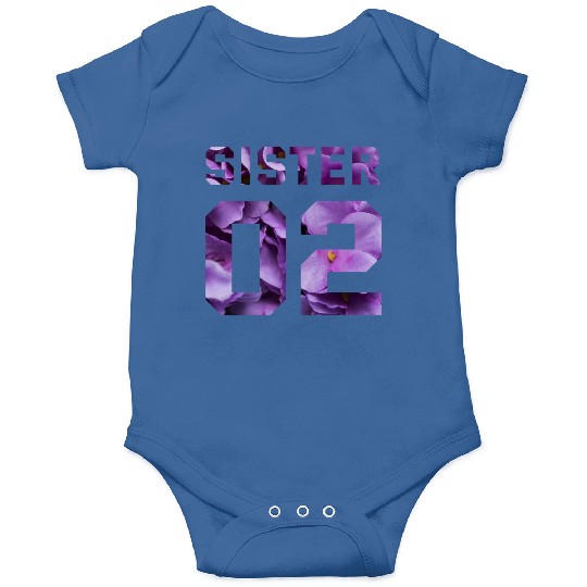 COUPLE FLOWER SISTER 02 Onesies