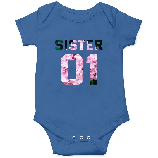 COUPLE FLOWER SISTER 01 Onesies