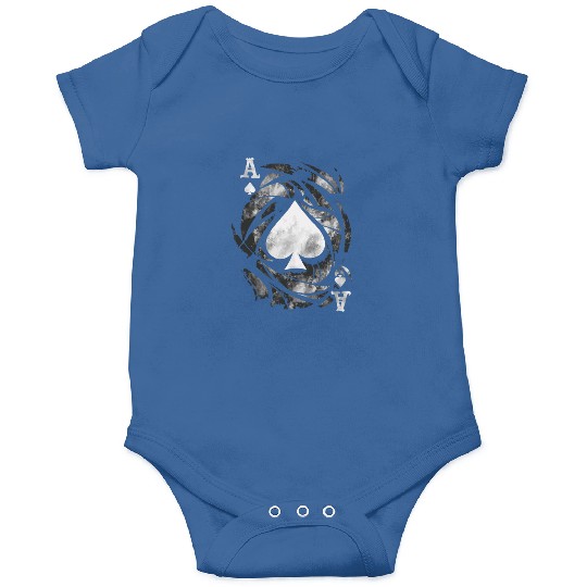 Grunge Ace of Spades Onesies