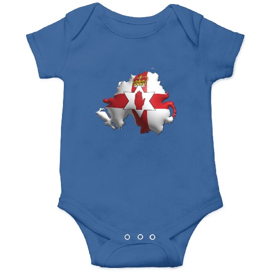 Northern Ireland - 3D Flag Map Onesies