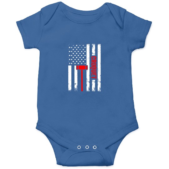 Croquet US Flag Croquet Player Onesies