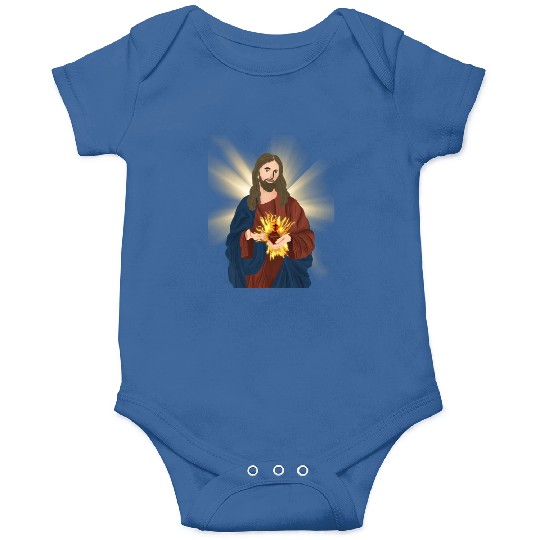 sacred heart of jesus Onesies