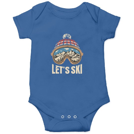 Let's Ski skiing lover Onesies