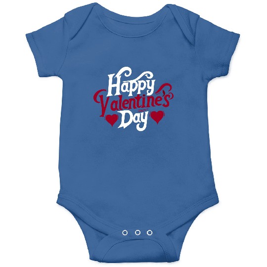 Typography Onesies Design Happy Valentine s Day