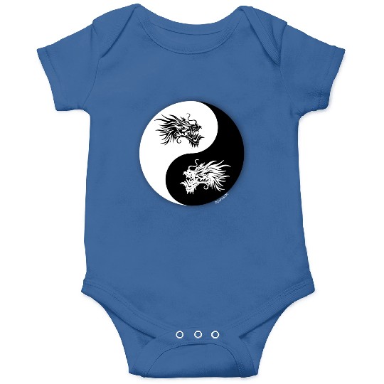 Yin and Yang Dragon Circle Onesies