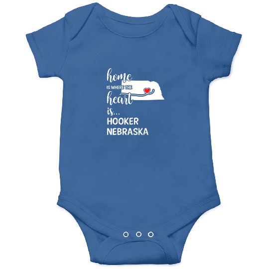 Hooker County Nebraska Is Where My Heart Is Gift Onesies