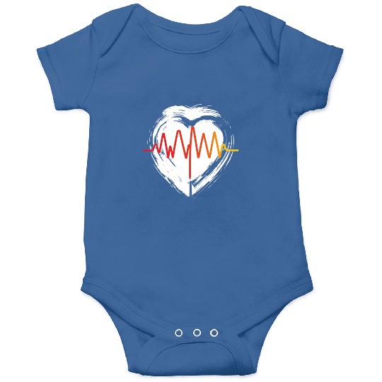 Valentine's day heartbeat Onesies