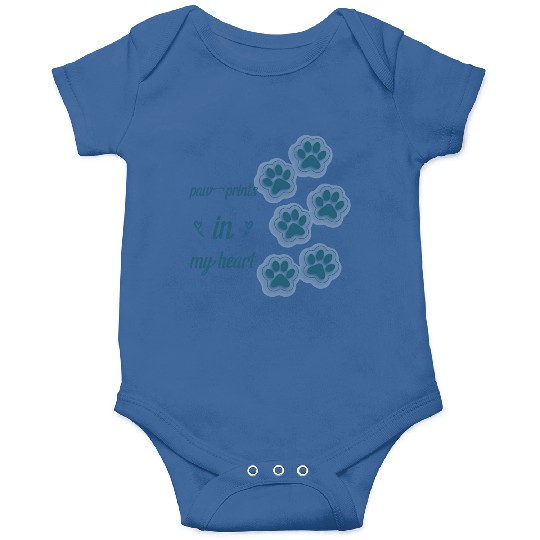 paw prints in my heart Onesies