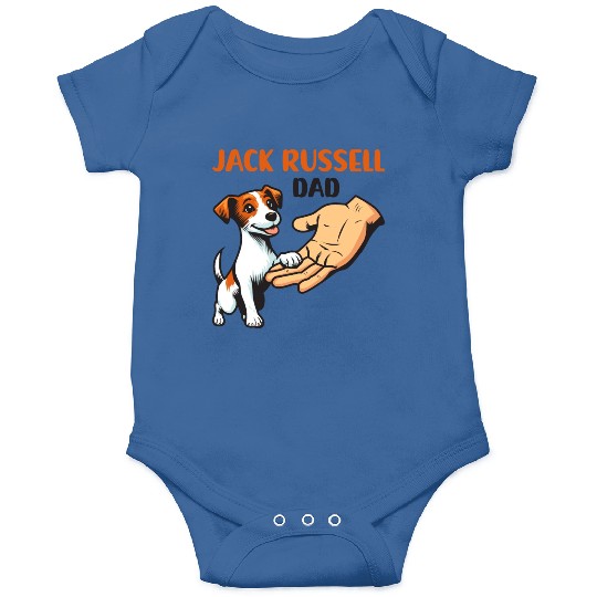 Jack Russell Terrier Dad Typography Onesies