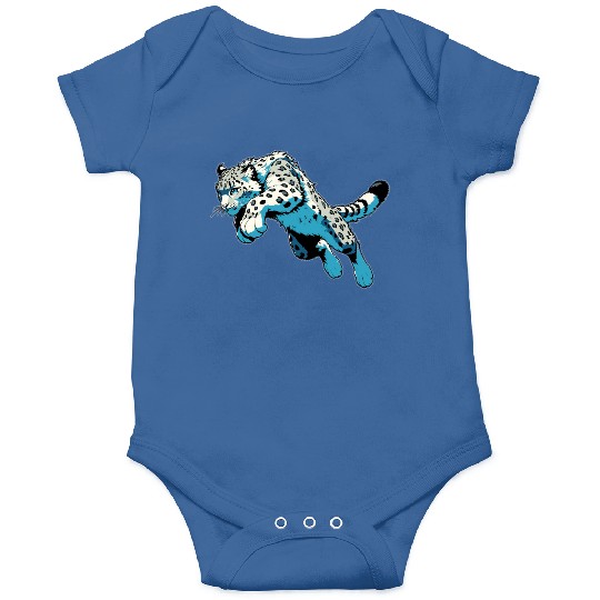 Snow Leopard Leopard White Leopard Onesies