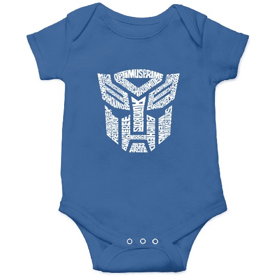 Trans formers Autobots Comics Typography Onesies