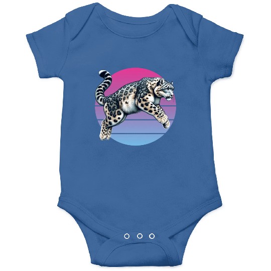 Snow Leopard Leopard White Leopard Onesies