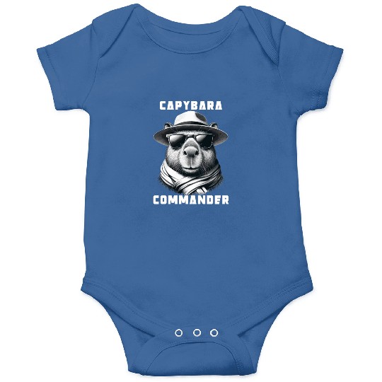 Capybara With Sunglasses Capybara Commander Onesies