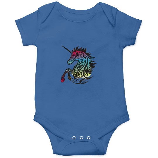 Mystical Rainbow Unicorn Art Onesies
